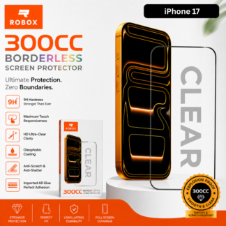 300cc HD Tempered Glass — iPhone 16pro/17
